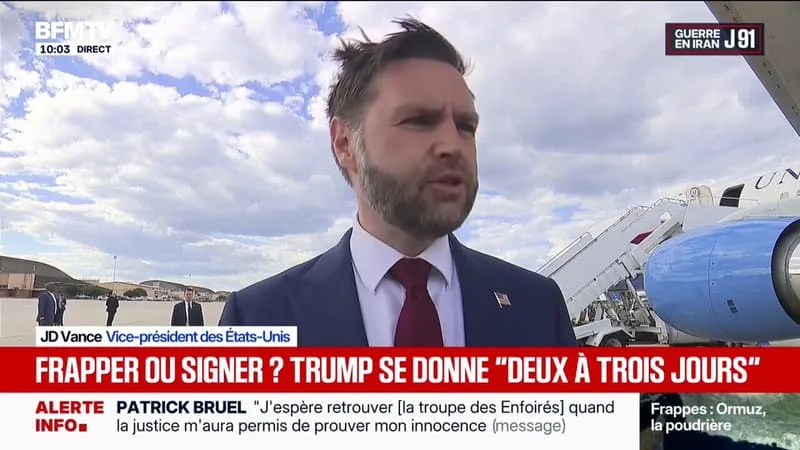 GUERRE AU MOYEN-ORIENT: JD VANCE AFFIRME QU’EN CAS « D’ACCORD FINAL », LES ÉTATS-UNIS « ROUVRIRONT LE DÉTROIT D’ORMUZ »