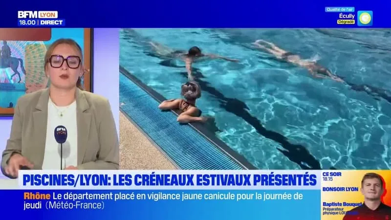 CHALEUR : QUELLES PISCINES SONT OUVERTES À LYON ?