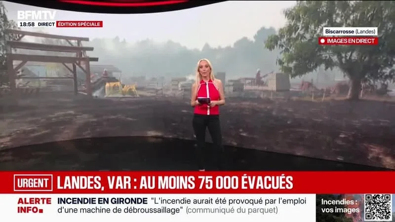 ÉDITION SPÉCIALE – GIRONDE : 12 HECTARES BRÛLÉS, 44 000 ÉVACUÉS – 24/07