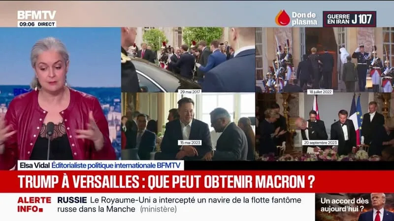 APRÈS LE G7, EMMANUEL MACRON ET DONALD TRUMP DÎNERONT MERCREDI À VERSAILLES