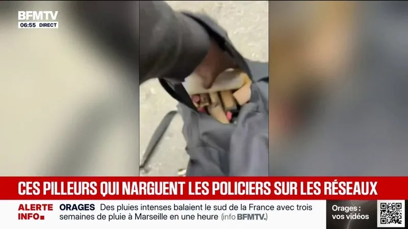 « LES INDIVIDUS VONT ÊTRE IDENTIFIÉS, INTERPELLÉS »: LA POLICE TRAQUE NUMÉRIQUEMENT LES PILLEURS AYANT EXPOSÉ LEURS VOLS SUR LES RÉSEAUX SOCIAUX