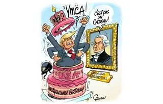 LE DESSIN DE CHAUNU : LE 250E ANNIVERSAIRE DE L’INDÉPENDANCE DES ÉTATS-UNIS