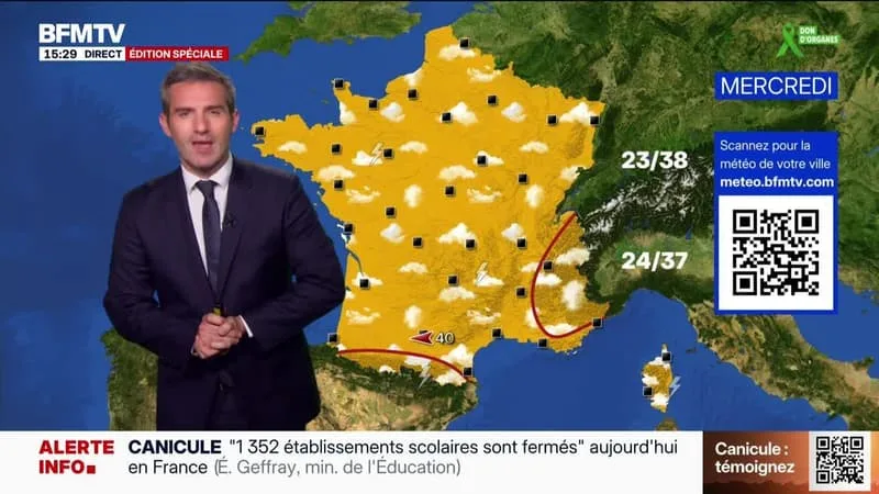 LA MÉTÉO POUR CE MARDI 23 JUIN 2026