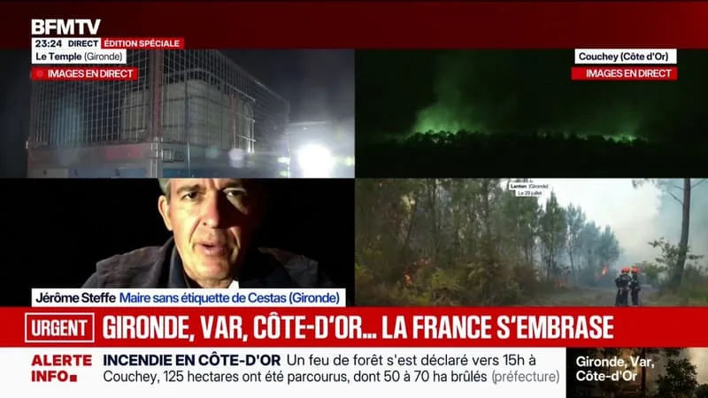 INCENDIES EN GIRONDE: LE MAIRE DE CESTAS RAPPORTE DES FAITS DE CAMBRIOLAGE SUR SA COMMUNE