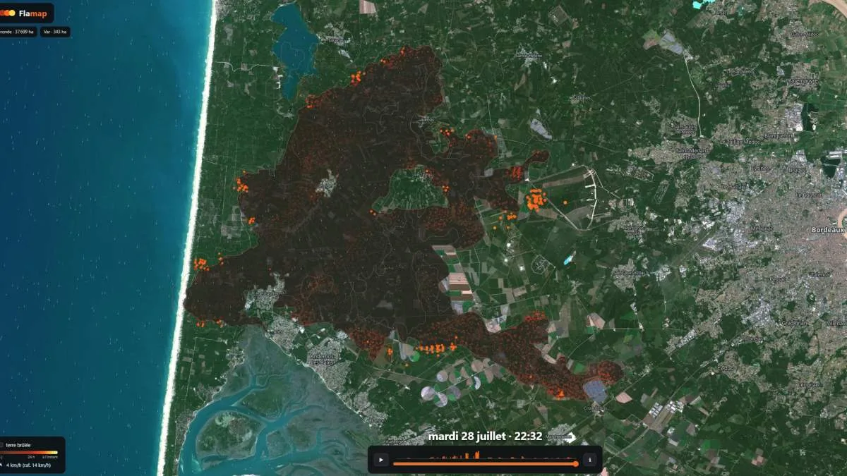 FLAMAP : LE CRÉATEUR DE COVIDTRACKER LANCE UNE CARTE DES FEUX DE FORÊT EN TEMPS RÉEL
