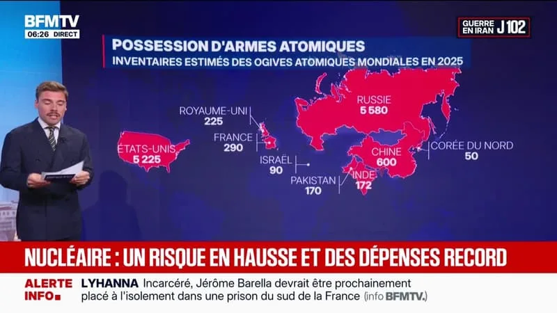LES 9 ÉTATS DOTÉS DE L’ARME NUCLÉAIRE, DONT LA FRANCE, ONT AUGMENTÉ LEURS DÉPENSES POUR LEURS ARSENAUX DE 19% EN 2025