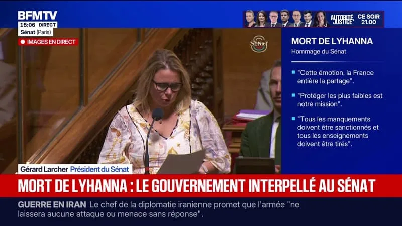 MORT DE LYHANNA: IL Y A EU « DES DYSFONCTIONNEMENTS QUI N’ONT RIEN À VOIR AVEC UN PROBLÈMS DE MOYENS » AVANCE SÉBASTIEN LECORNU DEVANT LE SÉNAT