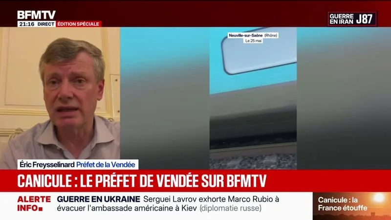 « QUAND IL Y A DES CHALEURS EXCESSIVES, ÇA PEUT PERTURBER LE RÉSEAU FERROVIAIRE », EXPLIQUE ÉRIC FREYSSELINARD, PRÉFET DE LA VENDÉE