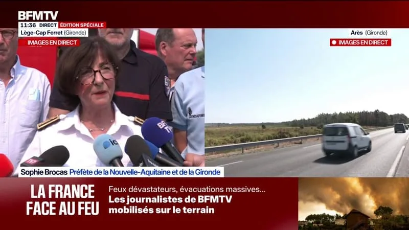 INCENDIE EN GIRONDE: « 53 MAISONS ET UN CAMPING ONT ÉTÉ DÉTRUITS », ANNONCE LA PRÉFÈTE DU DÉPARTEMENT