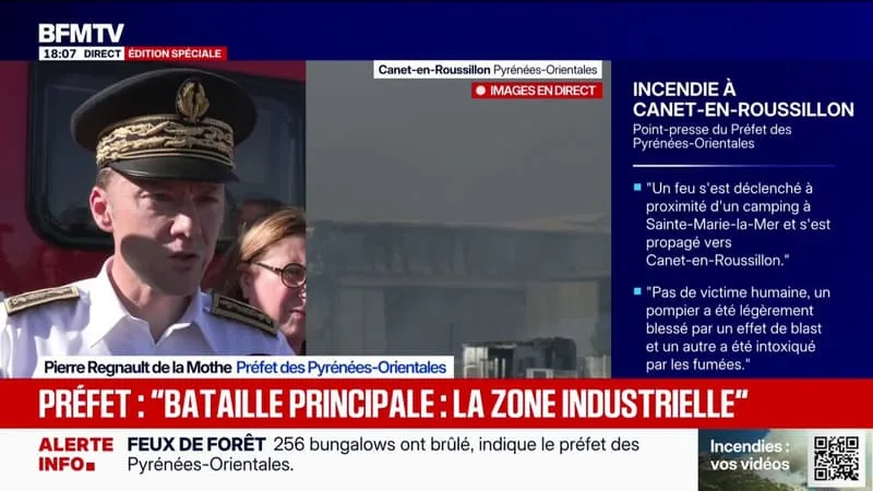 INCENDIES: « 200 SAPEURS-POMPIERS, 4 BOMBARDIERS D’EAU ET 3 CANADAIR » MOBILISÉS DANS LES PYRÉNÉES-ORIENTALES