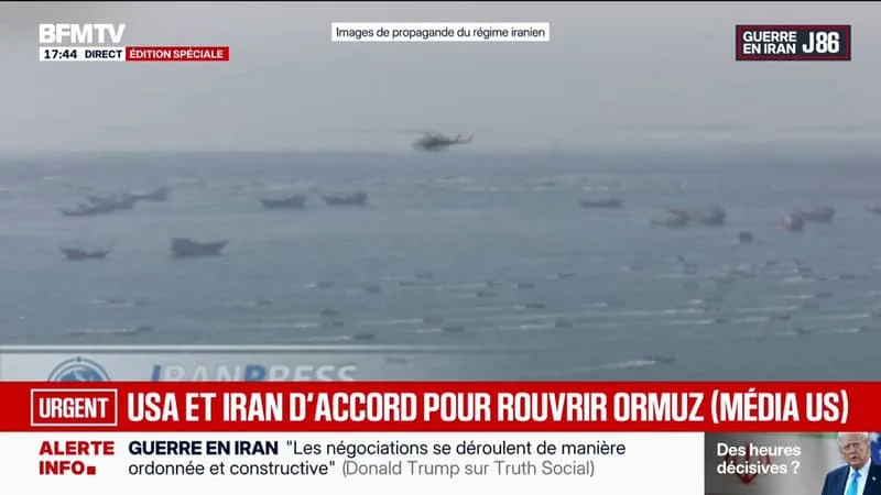 SELON LE NEW YORK TIMES, LES ÉTATS-UNIS ET L’IRAN SERAIENT D’ACCORD POUR ROUVRIR LE DÉTROIT D’ORMUZ