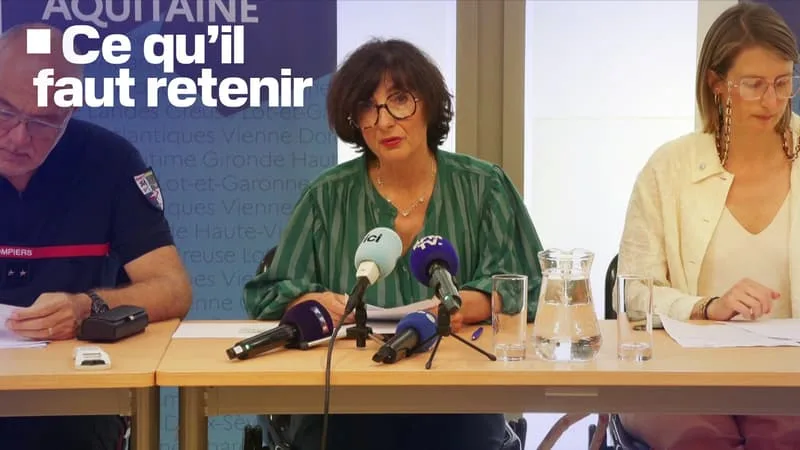 PAS DE RETOUR DES ÉVACUÉS, SEUILS D’ALERTE AUX PARTICULES FINES DÉPASSÉS… CE QU’IL FAUT RETENIR DE LA CONFÉRENCE DE PRESSE DES AUTORITÉS SUR L’INCENDIE EN GIRONDE