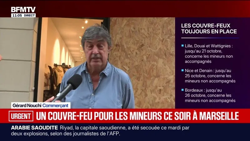 UN COUVRE-FEU POUR LES MINEURS MIS EN PLACE DANS CERTAINS SECTEURS À MARSEILLE « DÈS CE SOIR » ET CE JUSQU’À VENDREDI