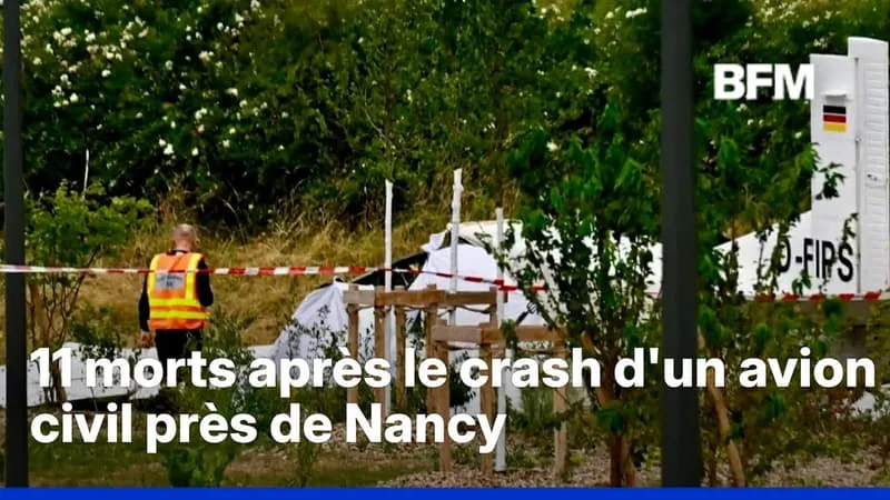 11 MORTS APRÈS LE CRASH D’UN AVION CIVIL PRÈS DE NANCY