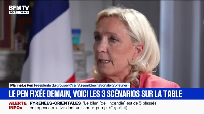 LA CANDIDATURE DE MARINE LE PEN À L’ÉLECTION PRÉSIDENTIELLE SUSPENDUE À LA DÉCISION DE SON PROCÈS EN APPEL