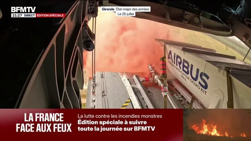 INCENDIE EN GIRONDE: CE QU’IL FAUT RETENIR DU PREMIER LARGAGE DE L’A400M