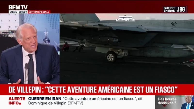 GUERRE EN IRAN: « ON N’INTERVIENT PAS POUR CHANGER UN RÉGIME », EXPLIQUE DOMINIQUE DE VILLEPIN, ANCIEN PREMIER MINISTRE