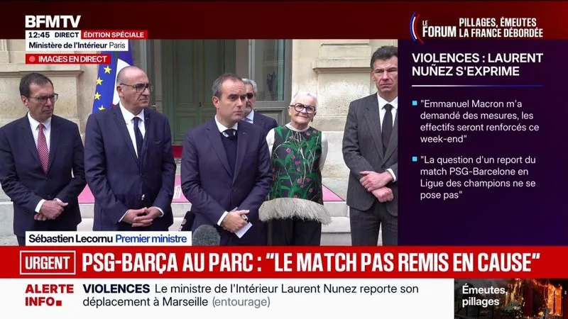 VIOLENCES DU 17 OCTOBRE: « IL N’Y A PAS EU DE PERSONNE TUÉE, C’EST UN MIRACLE QUE LE BILAN NE SOIT PAS PLUS LOURD », ESTIME SÉBASTIEN LECORNU
