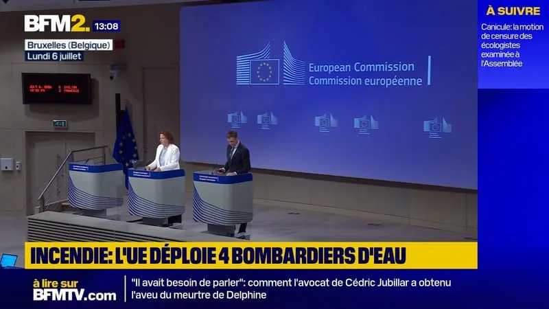 INCENDIES DANS LE SUD DE LA FRANCE: L’UE DÉPLOIE 4 BOMBARDIERS D’EAU