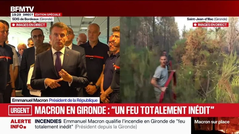 ÉDITION SPÉCIALE – MACRON EN GIRONDE : « UN FEU TOTALEMENT INÉDIT » – 27/07