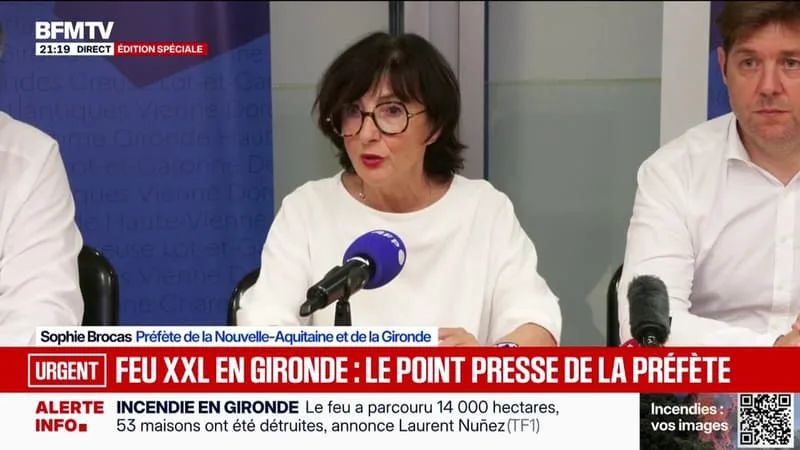 « L’INCENDIE SE DIRIGE VERS LA MÉTROPOLE BORDELAISE », ALERTE SOPHIE BROCAS, PRÉFÈTE DE LA RÉGION NOUVELLE-AQUITAINE ET DE LA GIRONDE