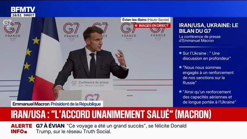 SOMMET DU G7: EMMANUEL MACRON ÉVOQUE « UN CONSENSUS QUI MONTE » SUR LA « NÉCESSITÉ DE PROTÉGER L’ENFANCE EN LIGNE »