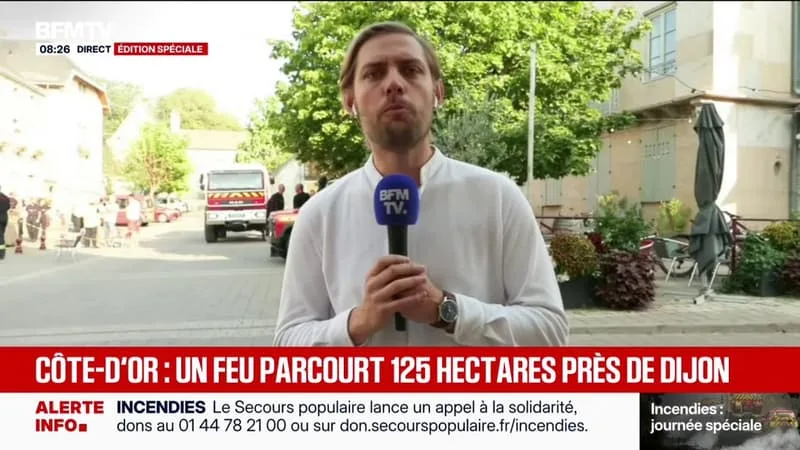 L’INCENDIE DE COUCHEY, EN CÔTE-D’OR, A PARCOURU PLUS DE 140 HECTARES