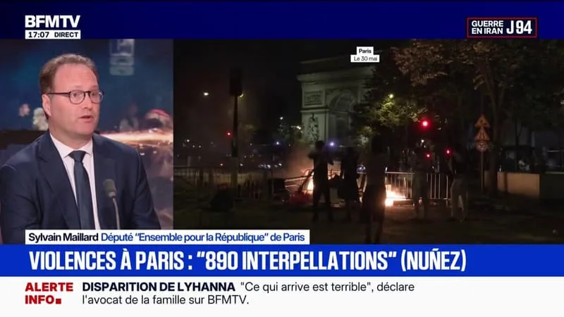 VIOLENCES APRÈS LA VICTOIRE DU PSG: « LES POLICIERS ÉTAIENT PLUTÔT EFFICACES SUR LES CHAMPS-ÉLYSÉES », OBSERVE SYLVAIN MAILLARD, DÉPUTÉ (ENSEMBLE POUR LA RÉPUBLIQUE)