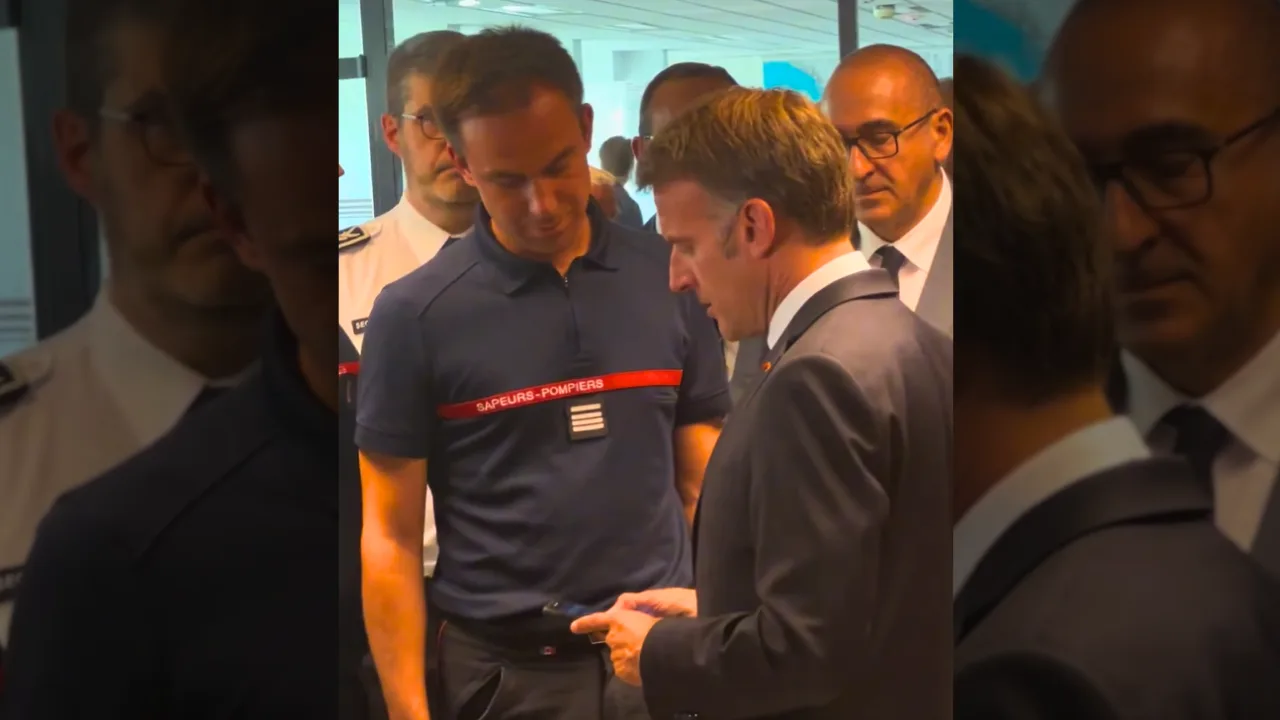 EN GIRONDE, MACRON LAISSE UN MESSAGE RADIO AUX POMPIERS (ET LEUR ASSURE UNE CHOSE)