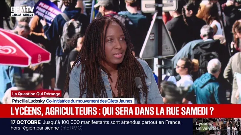 MOBILISATION DU 17 OCTOBRE: « APRÈS TOUTES CES ANNÉES, JE NE CONSTATE PAS D’AMÉLIORATION DANS LA VIE DES GENS », INDIQUE PRISCILLIA LUDOSKY, CO-INITIATRICE DU MOUVEMENT DES GILETS JAUNES