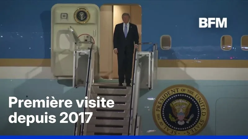 DONALD TRUMP EST ARRIVÉ EN CHINE POUR RENCONTRER XI JINPING