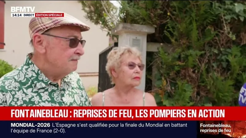 FEU DE FONTAINEBLEAU: « ON ÉTAIT RASSURÉS DE VOIR LA MAISON SANS PROBLÈME », AFFIRMENT CES HABITANTS