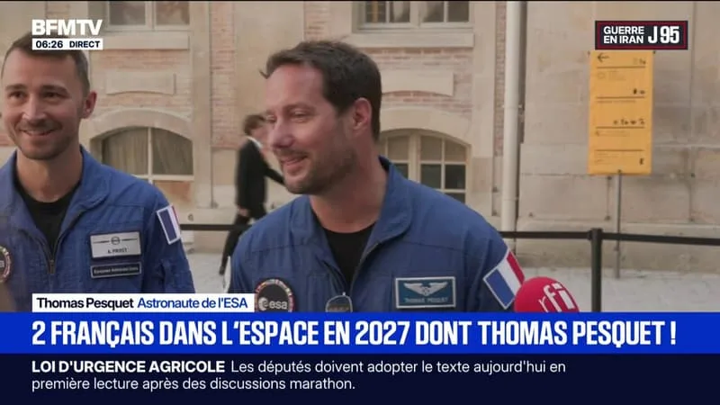 THOMAS PESQUET REJOINDRA SOPHIE ADENOT DANS L’ISS EN 2027 À L’OCCASION D’UNE MISSION SPATIALE PRIVÉE