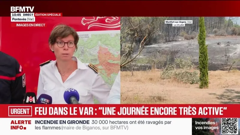 INCENDIE DANS LE VAR: LA SOUS-PRÉFÈTE DE BRIGNOLES INDIQUE QU’ENVIRON « 500 ÉVACUÉS » NE SONT TOUJOURS PAS RENTRÉS CHEZ EUX