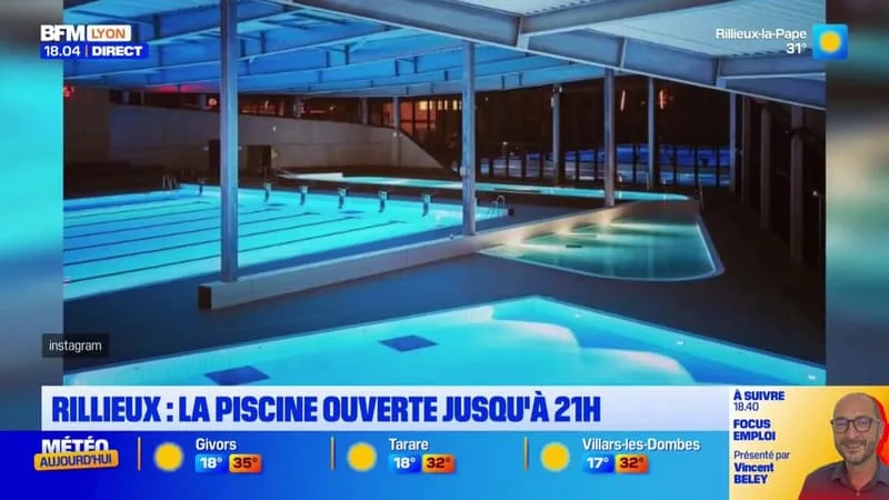 POUR FAIRE FACE À LA CHALEUR, LA PISCINE DE RILLIEUX-LA-PAPE OUVRE JUSQU’À 21H
