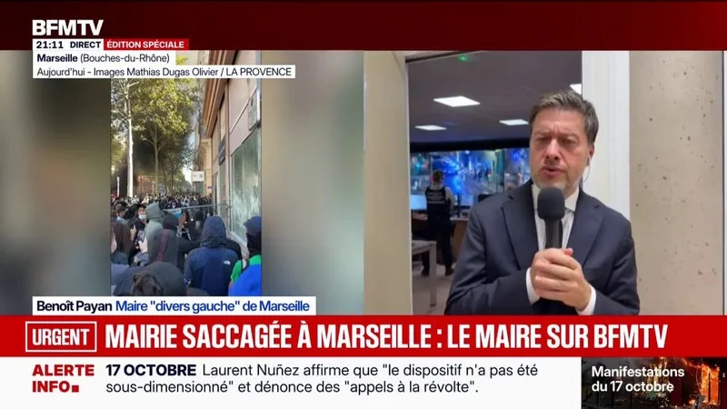 MOBILISATIONS DU 17 OCTOBRE: « C’EST LA POLICE MUNICIPALE QUI TIENT LA VILLE », DÉCLARE LE MAIRE DE MARSEILLE BENOÎT PAYAN