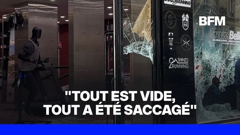À PARIS, L’ÉMOTION DES COMMERÇANTS DONT LES MAGASINS ONT ÉTÉ PILLÉS