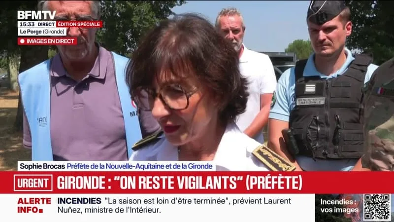 INCENDIES EN GIRONDE: « C’EST UN FEU INÉDIT QU’ON N’A JAMAIS VU EN FRANCE », EXPLIQUE LA PRÉFÈTE SOPHIE BROCAS