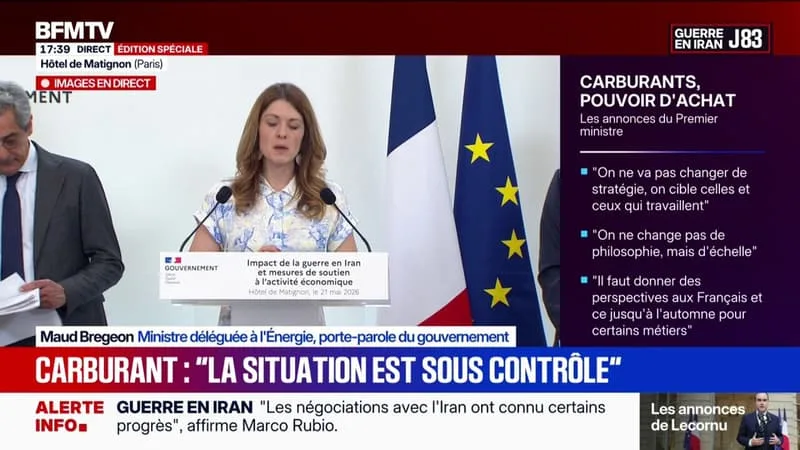 APPROVISIONNEMENT DES RAFFINERIES DE PÉTROLE: “LES TENSIONS SONT RÉELLES MAIS MAÎTRISÉES”, ASSURE MAUDE BREGEON, MINISTRE DÉLÉGUÉE À L’ÉNERGIE