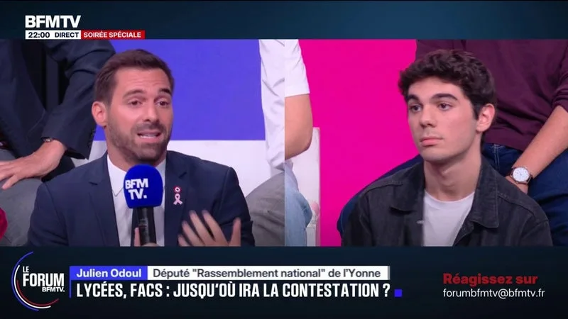 FORUM BFMTV – « VOUS ALLEZ CRÉER PLUS DE PROBLÈMES »: L’ÉCHANGE ENTRE HENRY, LYCÉEN, ET JULIEN ODOUL, DÉPUTÉ DU RASSEMBLEMENT NATIONAL