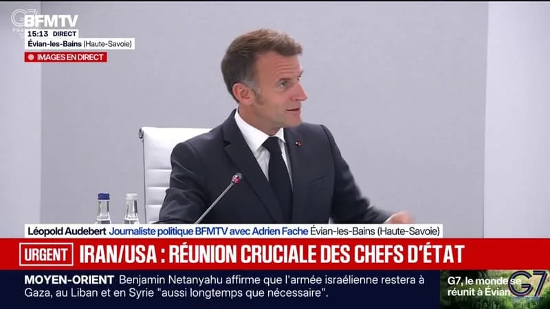 SOMMET DU G7 À ÉVIAN: UNE NOUVELLE RÉUNION DE TRAVAIL DÉMARRE AVEC L’ENSEMBLE DES CHEFS D’ÉTAT