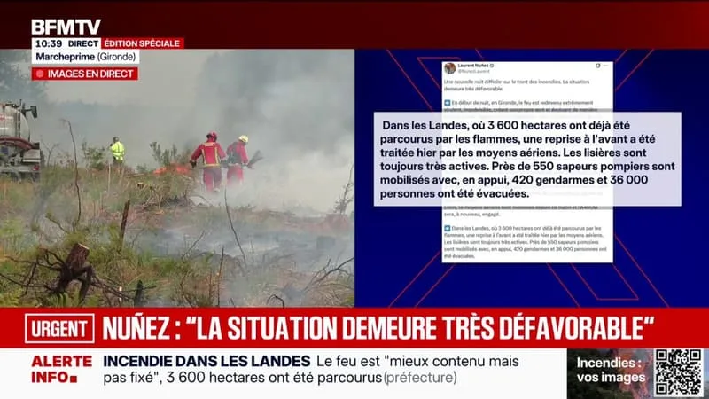 INCENDIES: L’A400M BIENTÔT « À NOUVEAU ENGAGÉ », ANNONCE LAURENT NUNEZ