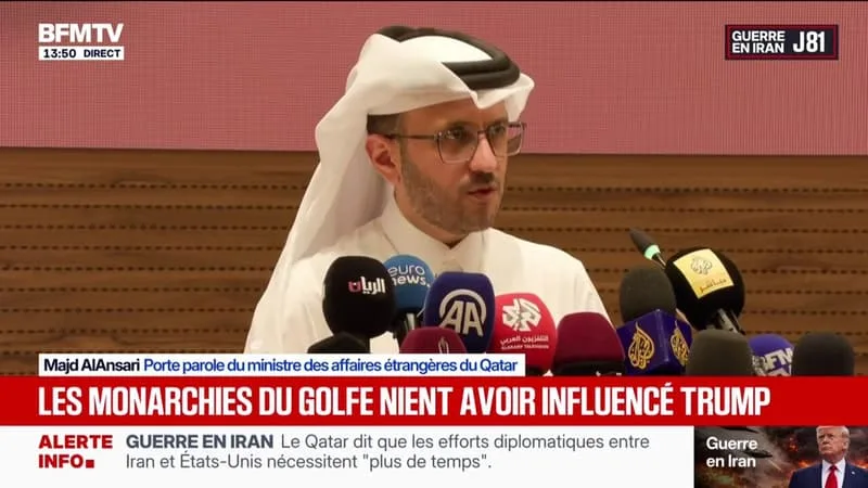 IRAN/ÉTATS-UNIS: « IL Y A UNE CLAIRE SOLIDARITÉ ENTRE LES PAYS DU GOLFE POUR SOUTENIR LES NÉGOCIATIONS MENÉES PAR LE PAKISTAN », INDIQUE LE QATAR