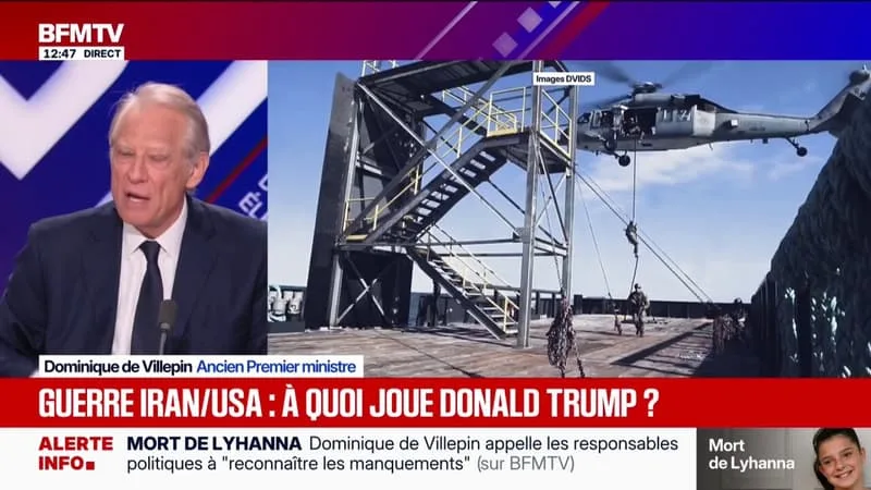 GUERRE AU MOYEN-ORIENT: « IL FAUT MONTRER AUX AMÉRICAINS QU’ILS SONT DANS UNE IMPASSE (…) ET RÉTABLIR LE PRINCIPE DU RESPECT DE LA SOUVERAINETÉ DES ÉTATS », ASSURE DOMINIQUE DE VILLEPIN