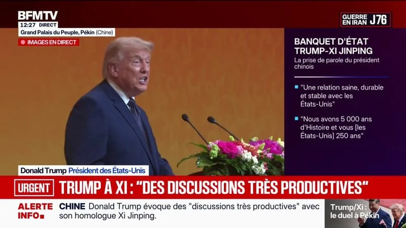 POUR DONALD TRUMP, LA RELATION ENTRE LA CHINE ET LES ÉTATS-UNIS « EST DEVENUE LA PLUS GRANDE RELATION DE L’HISTOIRE DU MONDE »