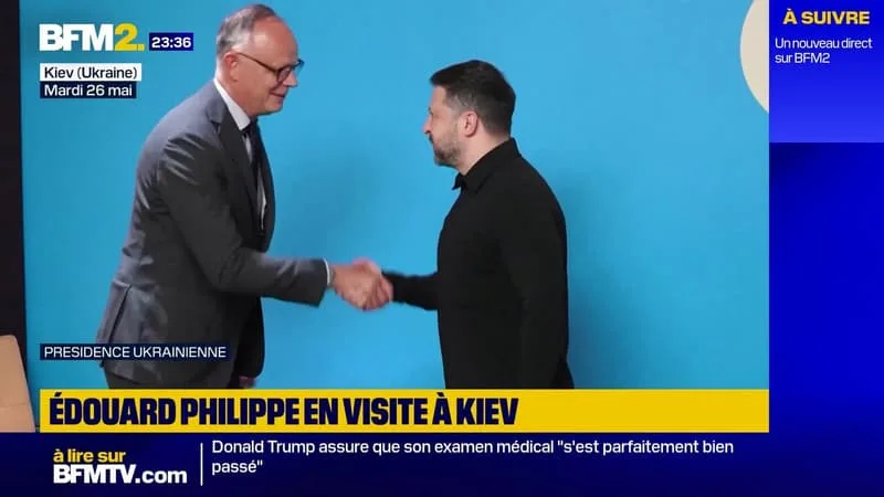 LE CANDIDAT À LA PRÉSIDENTIELLE ÉDOUARD PHILIPPE A RENCONTRÉ VOLODYMYR ZELENSKY À KIEV