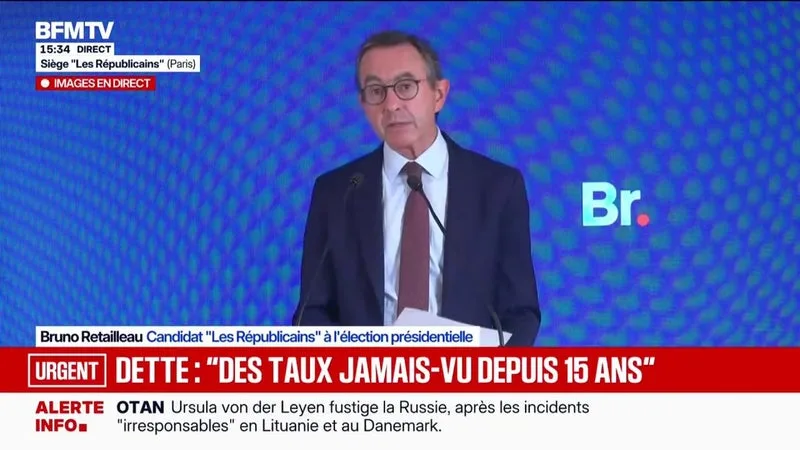 BRUNO RETAILLEAU, CANDIDAT LR À LA PRÉSIDENTIELLE: « IL N’Y A PLUS DE SOUS DANS LES CAISSES, QUE LES FRANÇAIS SE LE DISENT »