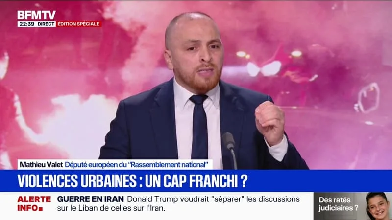 TÉMOIGNAGE SUR BFMTV D’UN SUPPORTER DU PSG CONDAMNÉ À 4 MOIS DE PRISON: « CE MONSIEUR A PORTÉ UN RÉQUISITOIRE DIFFAMANT VIS-À-VIS DES POLICIERS », ESTIME MATHIEU VALET, DÉPUTÉ EUROPÉEN DU RN