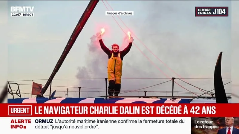 CHARLIE DALIN, VAINQUEUR DU VENDÉE GLOBE EN 2025, EST MORT À 42 ANS