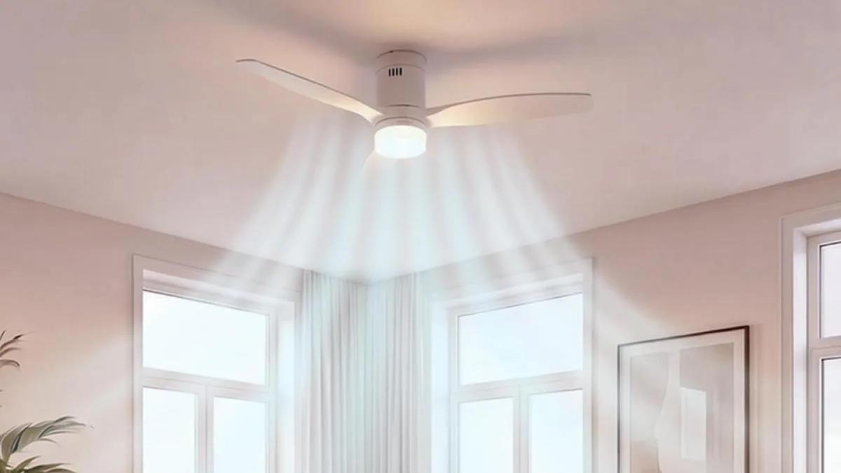 ON A TROUVÉ UN VENTILATEUR DE PLAFOND PAS CHER ET BIEN ÉQUIPÉ POUR MOINS DE 70 EUROS